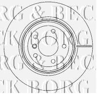BORG & BECK bbd4473 -  Тормозной диск